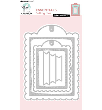 CCL-ES-CD1069 - CraftLab - Ticket scallop XL Essentials nr. 1069 - 