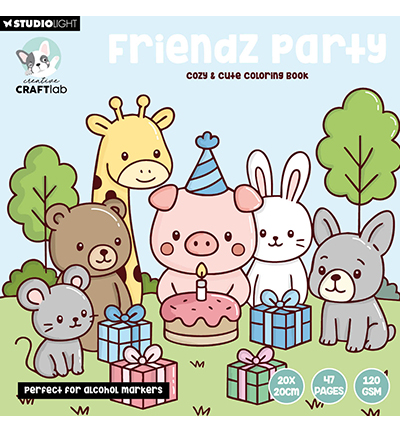 CCL-FR-CB06 - CraftLab - Coloring Book Cozy, Friendz, nr.06 - 