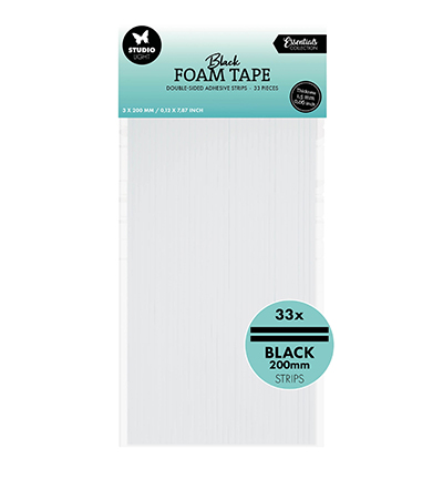 SL-ES-FOAMT106 - StudioLight - Doublesided foam tape Stripes black nr.106 - 