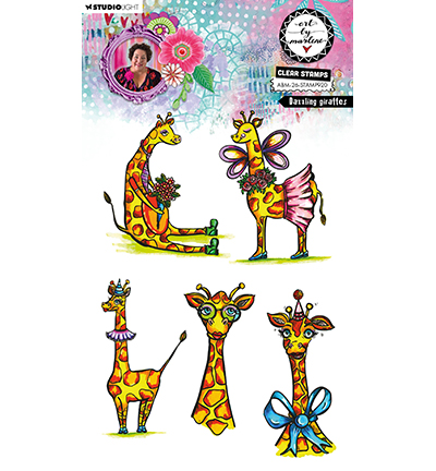 ABM-26-STAMP920 - Art by Marlene - Dazzling giraffes Art by Marlene nr. 920 - 