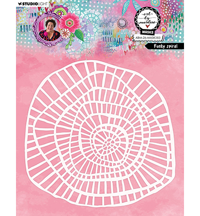 ABM-26-MASK383 - Art by Marlene - Funky spiral Art by Marlene nr. 383 - 