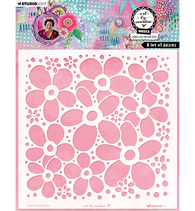 ABM-26-MASK384 - Art by Marlene - A lot of daisies Art by Marlene nr. 384 - 