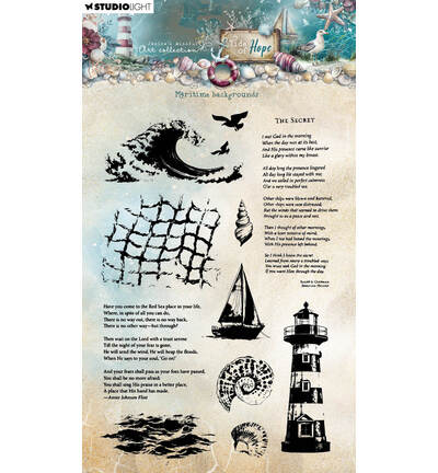 JMA-TH-STAMP931 - Jenine's - Maritime backgrounds Tide of Hope nr. 931 - 