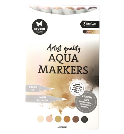 SL-CO-MARK50 - StudioLight - Aqua Markers Skintones Essentials nr. 50 - 
