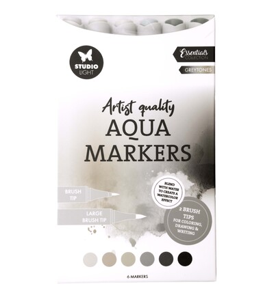 SL-CO-MARK52 - StudioLight - Aqua Markers Greytones Essentials nr. 52 - 