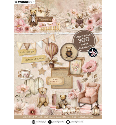 SL-TTT-DCPP421 - StudioLight - More than 300 elements Teddy's Tea Time nr. 421 - 