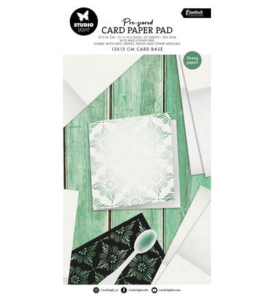 SL-ES-PP446 - StudioLight - Card Paper Pad pre-scored white cards Essentials nr. 446 - 