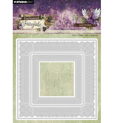 SL-EF-CD1102 - StudioLight - Lace frames square Enchanted Fairytale nr. 1102 - 