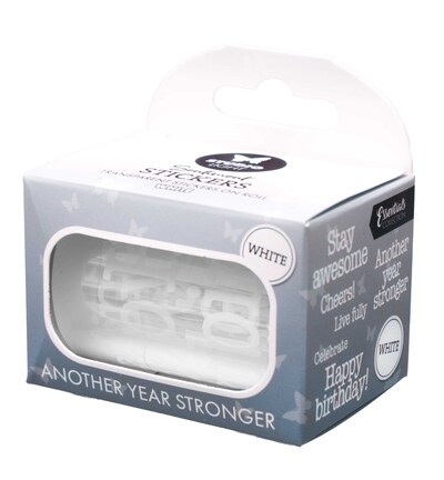 SL-ES-STIC77 - StudioLight - SL Autocollants – Blanc, Another Year Stronger Essentials n° 77 - 