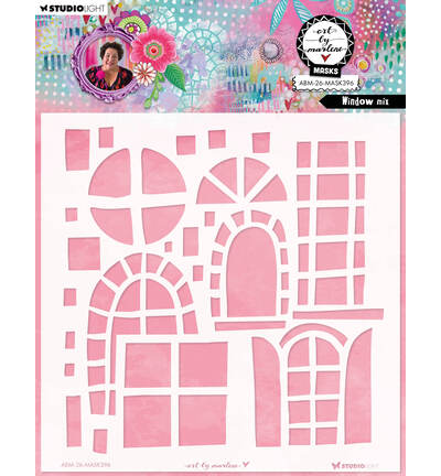 ABM-26-MASK396 - Art by Marlene - ABM Pochoir – Window Mix Art by Marlene n° 396 - 