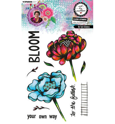 ABM-26-STAMP939 - Art by Marlene - ABM Tampons Transparents – In Full Bloom Art by Marlene n° 939 - 