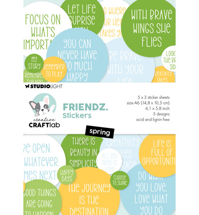CCL-FR-STIC74 - CraftLab - CCL Bloc Autocollants – Spring Friendz n° 74 - 