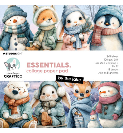 CCL-ES-CPP496 - CraftLab - CCL Bloc Papier Collage – By the Lake Essentials n° 496 - 
