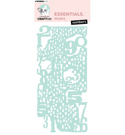 CCL-ES-MASK408 - CraftLab - CCL Pochoir – Numbers Essentials n° 408 - 