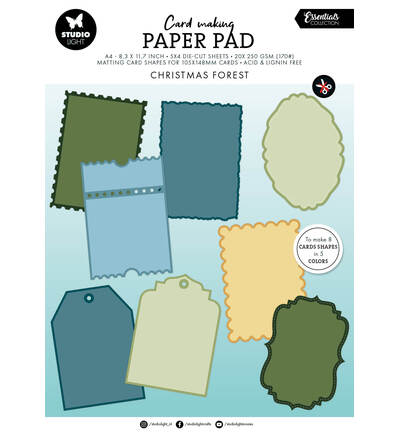 SL-ES-CMP34 - StudioLight - StudioLight Bloc Papier Cartes – Cottage Christmas Essentials n° 34 - 
