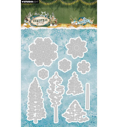 SL-CF-CD1113 - StudioLight - StudioLight Dies – Trees and Snow Christmas Forest n° 1113 - 