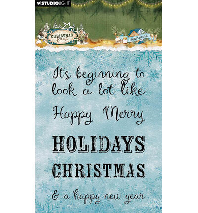 SL-CF-STAMP954 - StudioLight - StudioLight Tampons Transparents – Sentiments Christmas Forest n° 954 - 