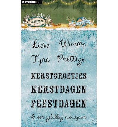 SL-CF-STAMP955 - StudioLight - StudioLight Tampons Transparents – Kerst Groet Christmas Forest n° 955 - 