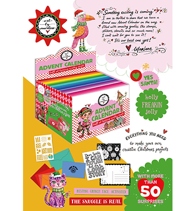ABM-26-AC07 - Art by Marlene - ABM Advent Calendar Full of Festive Crafty stuff Art By Marlene 25 Gifts - 