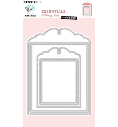 CCL-ES-CD1119 - StudioLight - CCL Dies – Scallop Label Essentials n° 1119 - Matrices CraftLab