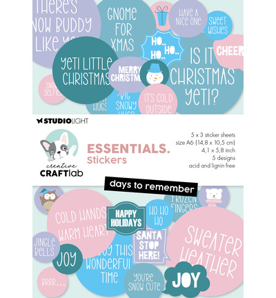 CCL-ES-STIC83 - StudioLight - CCL Bloc Autocollants – Days to Remember Essentials n° 83 - Autocollants