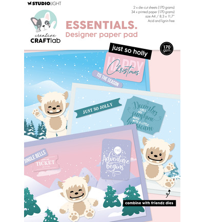 CCL-ES-DPP492 - StudioLight - CCL Bloc Papier Design – Just So Holly Essentials n° 492 - Papiers design & motifs