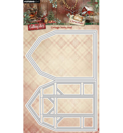 SL-CC-CD1114 - StudioLight - StudioLight Dies – Cottage Barn Card Cottage Christmas n° 1114 - Matrices Studio Light