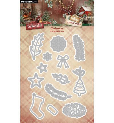 SL-CC-CD1116 - StudioLight - StudioLight Dies – Christmas Decorations Cottage Christmas n° 1116 - Matrices Studio Light