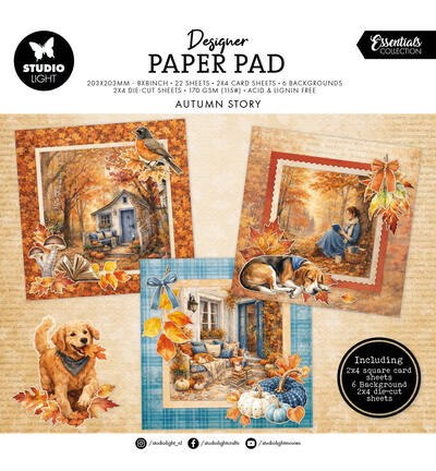 SL-ES-DCPP504 - StudioLight - StudioLight Bloc Papier Mixte – Autumn Story Essentials n° 504 - 