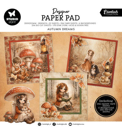 SL-ES-DCPP505 - StudioLight - StudioLight Bloc Papier Mixte – Autumn Dreams Essentials n° 505 - 
