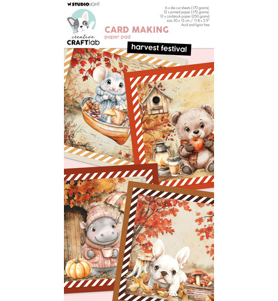 CCL-ES-CMP47 - StudioLight - CCL Bloc Papier Cartes – Harvest Festival Essentials n° 47 - 