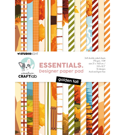 CCL-ES-DPP508 - StudioLight - CCL Bloc Papier Design – Golden Fall Essentials n° 508 - 
