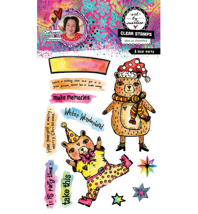 ABM-26-STAMP966 - StudioLight - ABM Tampons Transparents – A Bear Party Art by Marlene n° 966 - 