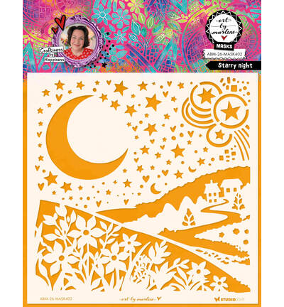 ABM-26-MASK402 - StudioLight - ABM Pochoir – Starry Night Art by Marlene n° 402 - 