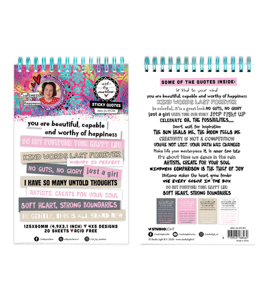 ABM-26-STIC84 - StudioLight - ABM Citations Autocollantes – Quotes Art by Marlene n° 84 - 