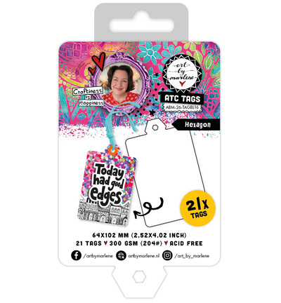 ABM-26-TAGBL15 - StudioLight - ABM Étiquettes Die-Cut – Art Deco Tags Art by Marlene n° 15 - 
