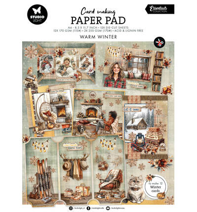 SL-ES-CMP46 - StudioLight - StudioLight Bloc Papier Cartes – Warm Winter Essentials n° 46 - Blocs cartes