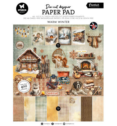 SL-ES-DCPP510 - StudioLight - StudioLight Bloc Papier Die-Cut – Warm Winter Essentials n° 510 - Blocs papier die-cut