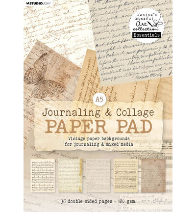 JMA-ES-DPP513 - StudioLight - Jenine's Mindful Art Bloc papier – Vintage Backgrounds Essentials n° 513 - Papiers design & motifs