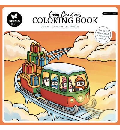 SL-ES-CB12 - StudioLight - StudioLight Livre de coloriage – Cozy Christmas Polar Magic Essentials n° 12 - 