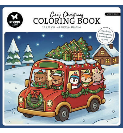 SL-ES-CB15 - StudioLight - StudioLight Livre de coloriage – Cozy Christmas Winter Rides Essentials n° 15 - 