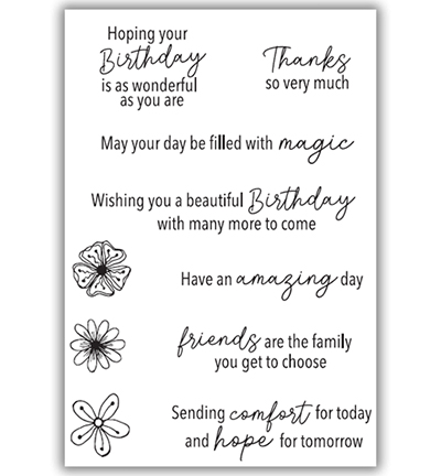 JH1032 - Julie Hickey - Postitive Wishes - Textes & alphabet