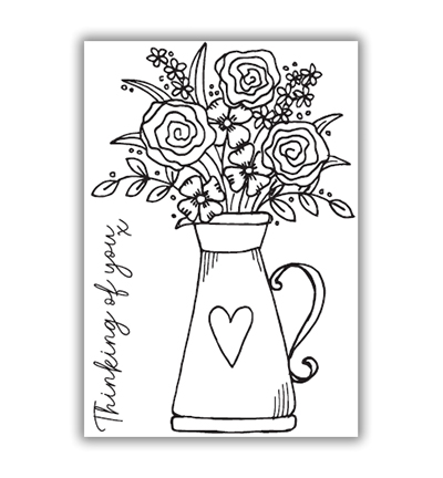 JHE1021 - Julie Hickey - Spring Jug - Fleurs