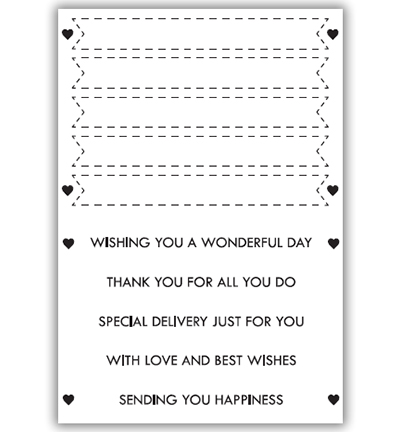 JH1048 - Julie Hickey - Stitched Banner & Sentiments - Textes