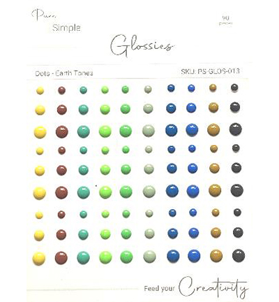 PS-GLOS-013 - Pure & Simple - Dots, Earth Tones - 