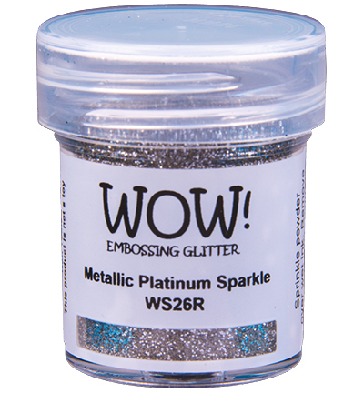 WS26R - Wow! - Metallic Platinum Sparkle - Poudres embossing glitter