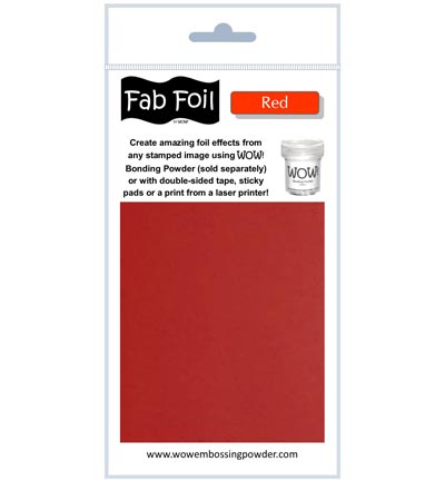 W216-RE80 - Wow! - Red - Fabulous Foil W216-RE80 - Wow! - Red - Fabulous Foil