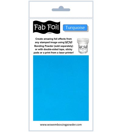 W216-TU70 - Wow! - Turquoise - Fabulous Foil