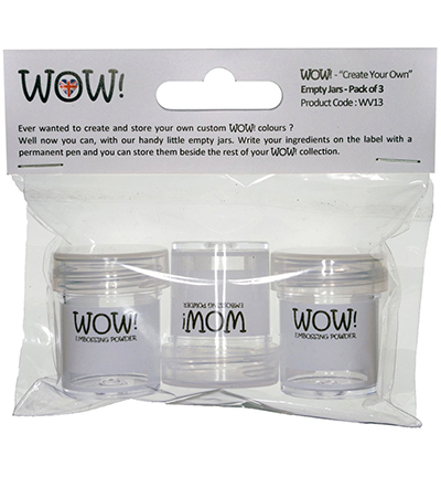 WV13 - Wow! - Empty Jars - Pack of 3 - Pads & stylos embossing WV13 - Wow! - Empty Jars - Pack of 3 - Pads & stylos embossing