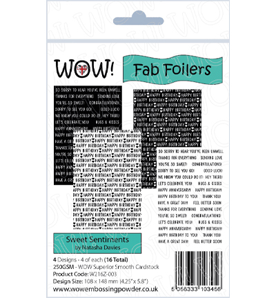 W216Z-003 - Wow! - Sweet Sentiments - Fab Foilers